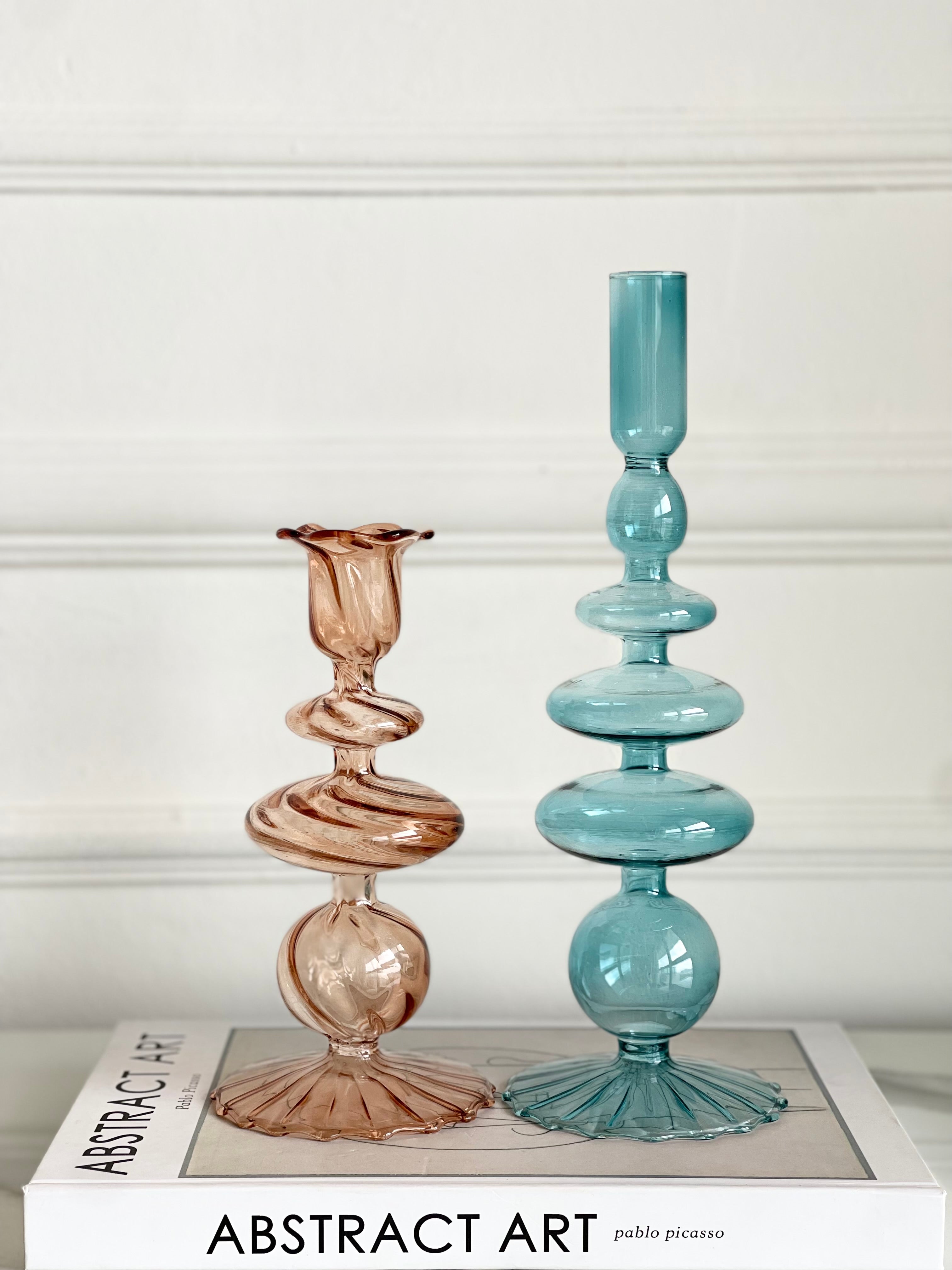 Acacia Candle Holder Set