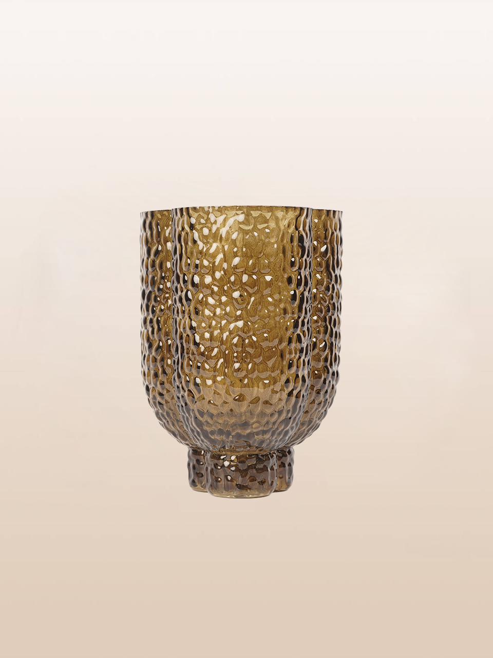 Coral trio vase