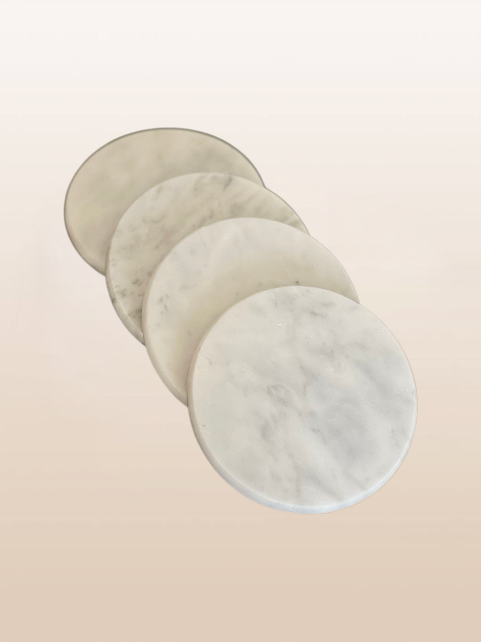 Round Oro Marble Coasters